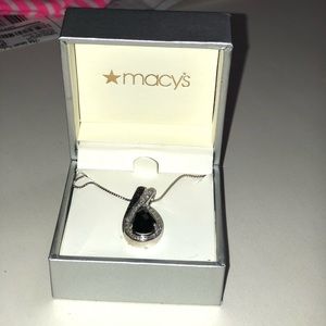Onyx pendent necklace from Macys